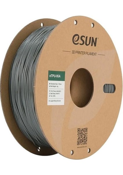 Urhanshop Esun ETPU-95A Filament Gri 1,75MM 1kg