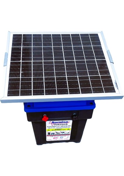 SF6-25P14A2500 Elektrikli Çit Cihazı 25W Panelli 14 Ah Jel Akü
