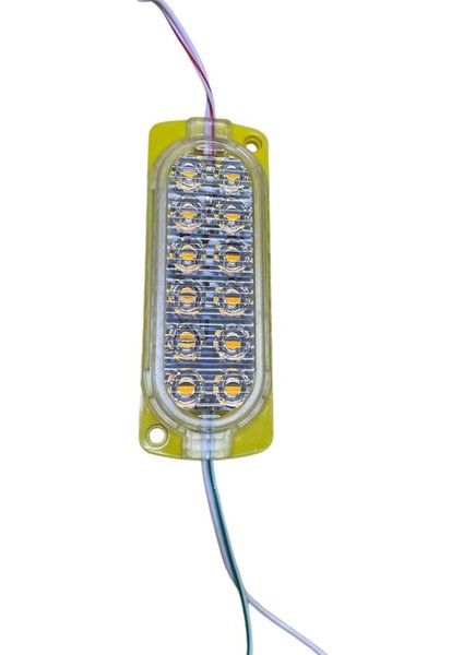 12V 12 Ledli Çakar Animasyonlu Modül - Sarı