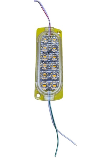 12V 12 Ledli Çakar Animasyonlu Modül - Sarı