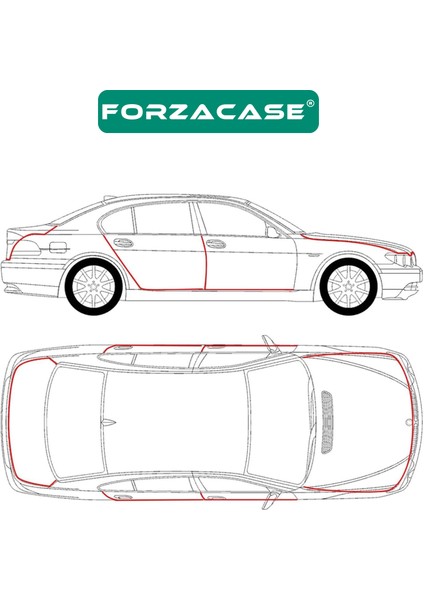 5 Metrelik Araba Kapı Kenar Koruma Şeridi Rulosu - FC784 modelleri