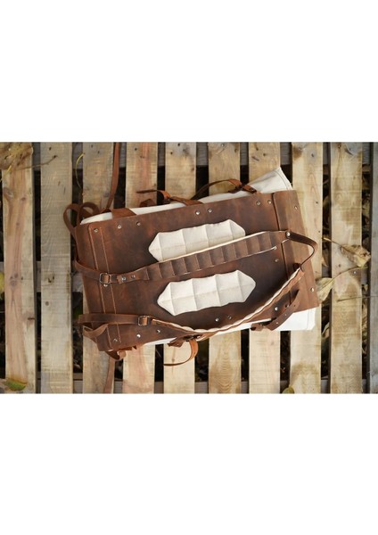 Hakiki Deri Kanvas Kumaş Sırt Çantası Outdoor Kamp Trekking Dağcılık Avcılık Spor Çantası indirimleri