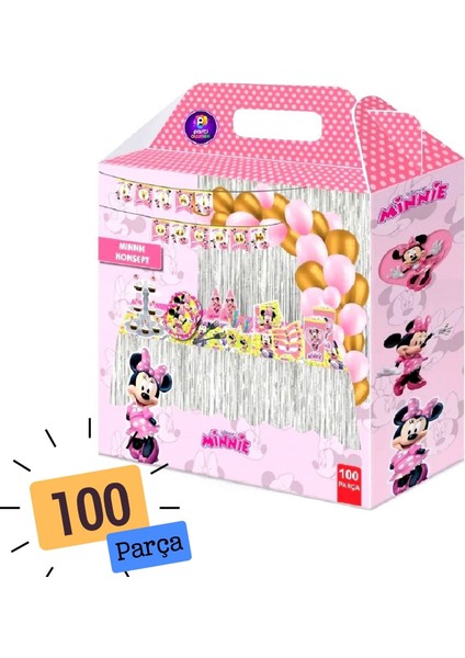 Minnie Mouse 100 Parça Parti Seti