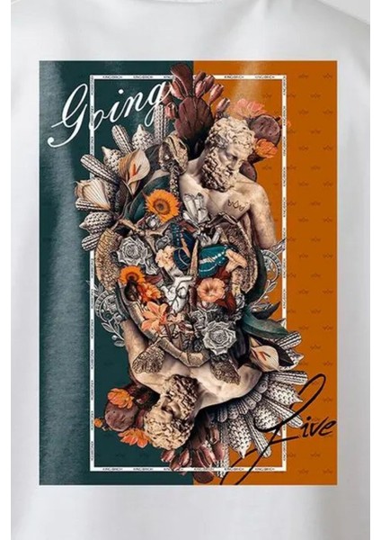 Unisex Bisiklet Yaka 2 Iplik Basic Oversize Penye Tişört 1009 fırsatları