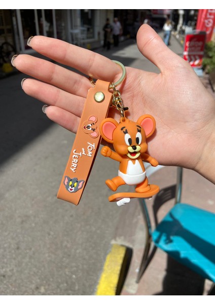 Tom&jerry - Jerry Kaykay Model Anahtarlık Çanta Süsü