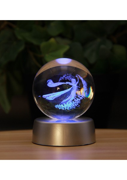 Işıklı ve 3D Boyutlu Kristalleşmiş Cam Ayıcık Küre modelleri
