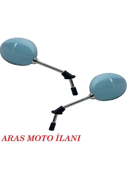 Araro Cappucino 125 cc - 50 cc Ayna Takımı Turkuaz Renk _supermoto