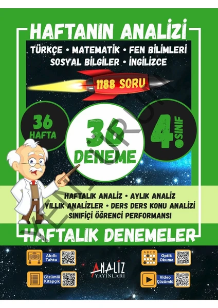 Analiz Yayınları 4. Sınıf 36 Deneme Haftanın Analizi