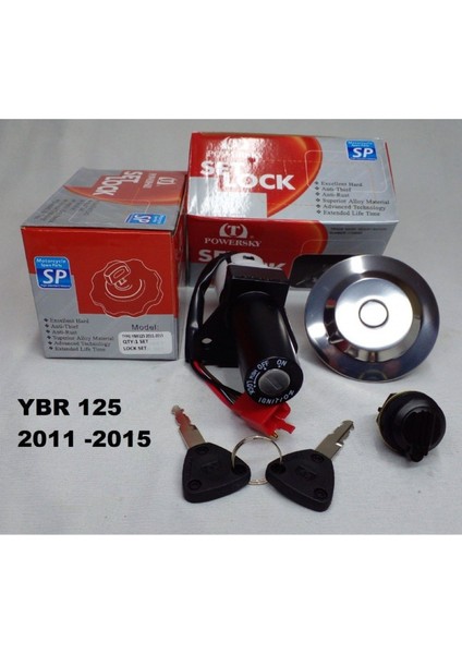 Yamaha Ybr 125 Esd 2011-2015 Kontak Seti Depo Kapak Dahil _
