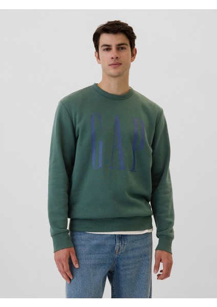 Erkek Yeşil Gap Logo Fleece Sweatshirt