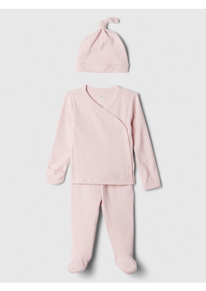 Bebek Pembe 3'lü Outfit Set