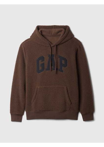 Erkek Kahverengi Gap Logo Sherpa Sweatshirt fiyatları