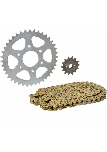 Bajaj Pulsar Ns 200-RS 200 Zincir Dişli Seti Oringli (520 Sfr Gold Zincir)