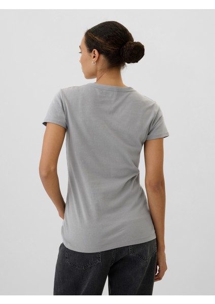 Kadın Gri Gap Logo T-Shirt indirimleri