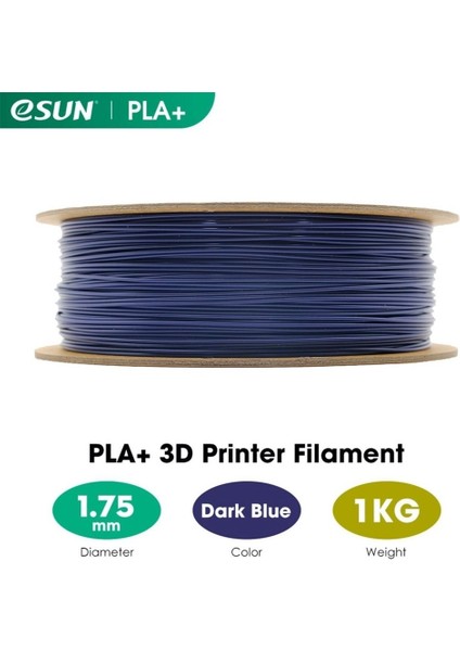 Urhanshop Esun Koyu Mavi Pla+ Filament 1.75MM 1 kg Plus