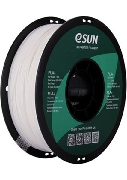 Urhanshop Esun Beyaz Pla+ Filament 1.75MM 1 kg Plus