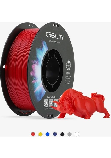 Urhanshop Creality Cr-Petg Kırmızı Filament 1.75MM 1000GR