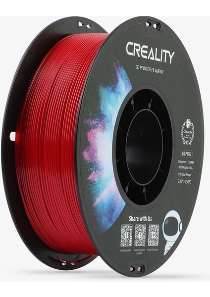 Urhanshop Creality Cr-Petg Kırmızı Filament 1.75MM 1000GR