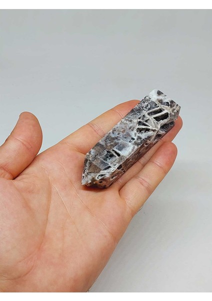 Kalsedon & Akik Druze Taşı Koleksiyonluk Piramit Uçlu (52982)