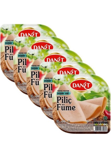 Piliç Füme I Dilimli I 60 G 5X(ADET)