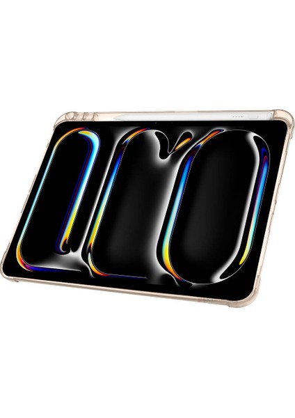iPad Pro 11 Inç M4 2024 Uyumlu Kılıf Üçgen Katlanabilir Kalem Şarj Bölmeli Kılıf A2836 A2837 A3006 fırsatları