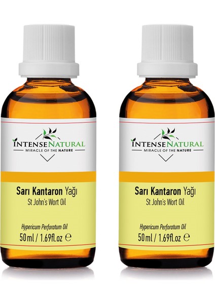 Sarı Kantaron Yağı 50 ml x 2 %100 Saf ve Doğal Kırmızı St John's Wort Oil