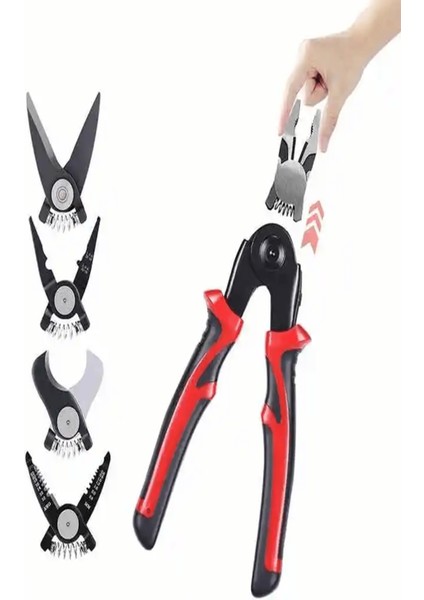 5'i 1 Arada Çok Amaçlı Çok Yönlü Ağır Hizmet Tipi Alet Kiti Çok Fonksiyonlu Çıkarılabilir Pense Çok Yönlü Alet Kiti fiyatları