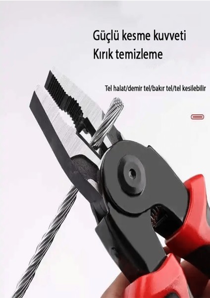 5'i 1 Arada Çok Amaçlı Çok Yönlü Ağır Hizmet Tipi Alet Kiti Çok Fonksiyonlu Çıkarılabilir Pense Çok Yönlü Alet Kiti modelleri