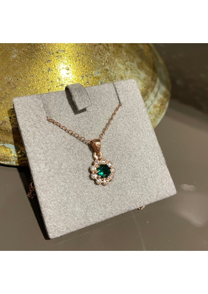 Milamore Jewelry 925 Ayar Gümüş Şık Çiçek Kolye