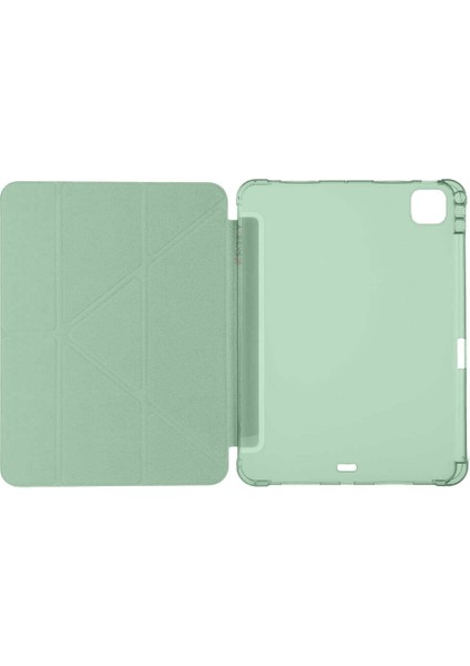 Apple iPad Pro 11 Inç 4.nesil M2 2022 Uyumlu Kılıf Üçgen Katlanabilir Kalem Şarj Bölmeli Kılıf fiyatları