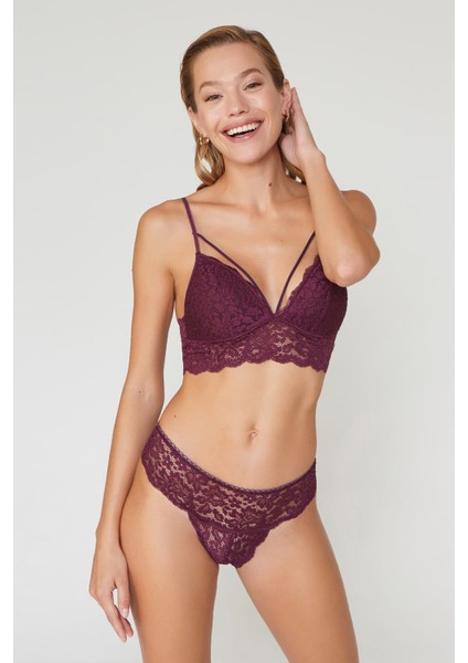 Dantelli Desteksiz Balensiz Bralet Takım