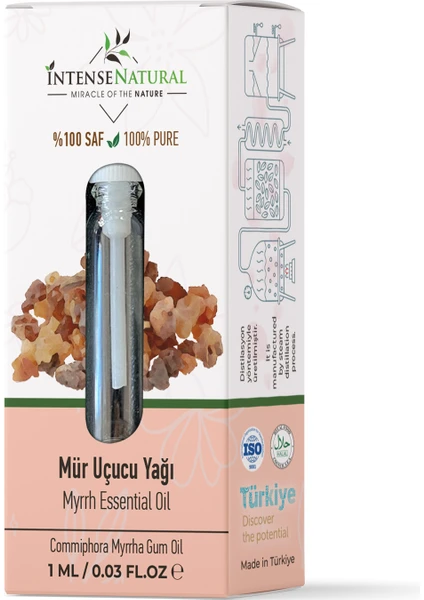 Intense Natural Mür Uçucu Yağı 1 ml %100 Saf ve Doğal Myrrh Essential Oil