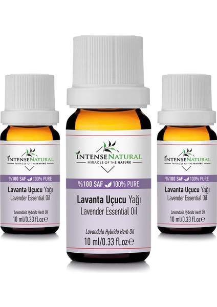 Lavanta Uçucu Yağı 10 ml x 3 %100 Saf ve Doğal Lavender Essential Oil