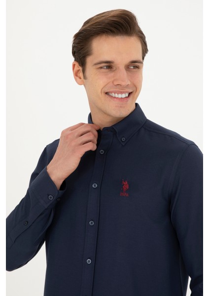 Erkek Lacivert Gömlek Basic 50282589-VR033 fiyatları