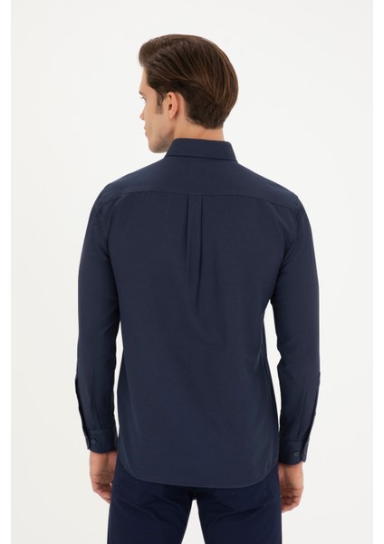 Erkek Lacivert Gömlek Basic 50282589-VR033 indirimleri