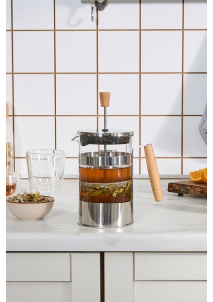Tekno Trust Drew Borosilikat Cam French Press 800 ml