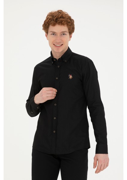 Erkek Siyah Gömlek Basic 50281921-VR046 modelleri