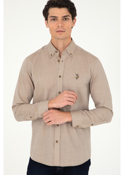 Erkek Haki Gömlek Basic 50295675-VR027 modelleri