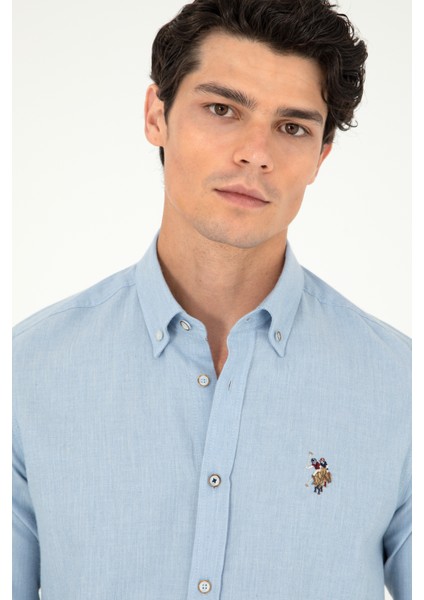 Erkek Açık Mavi Gömlek Basic 50293980-VR003 fiyatları
