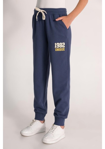 Dmb 1982 Yazılı Kız Eşofman Altı - Lacivert