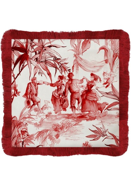 Baci Milano Le Rouge Amerikan Servisi 38X38 cm Kırmızı