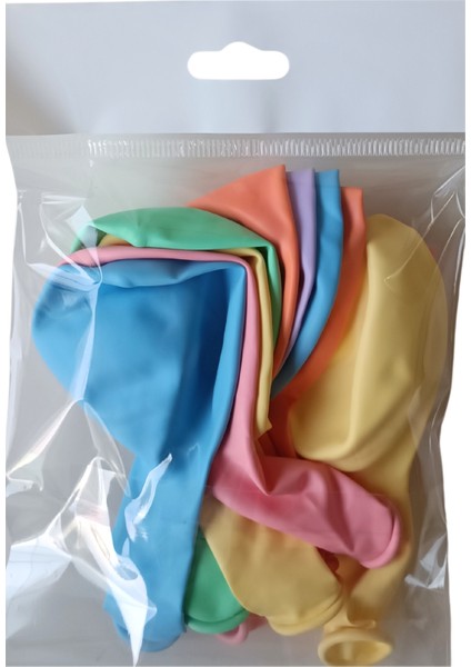 Ngüzel Party 30 Cm Makaron Balon Soft Karışık Renk 10'Lu