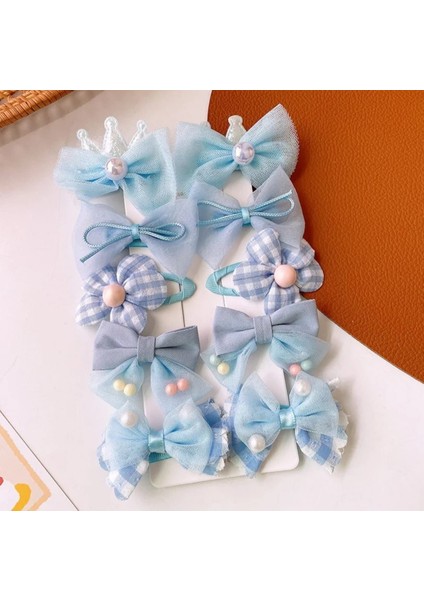 10 Adet Set Karikatür Hairclip Şaç Aksesuarları Sevimli Kız Çicek Tokalar Yan Kore Aksesuarları