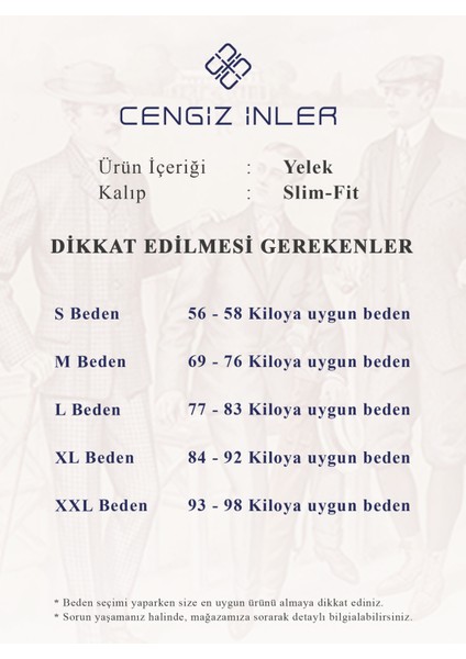 Cengiz Inler Düğmeli Erkek Triko Yelek