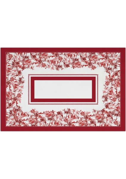 Baci Milano Le Rouge Masa Örtüsü 160 Cm X 240 Cm Kırmızı