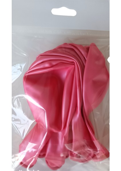 12" 30 Cm Metalik Şeker Pembe Balon 10'Lu