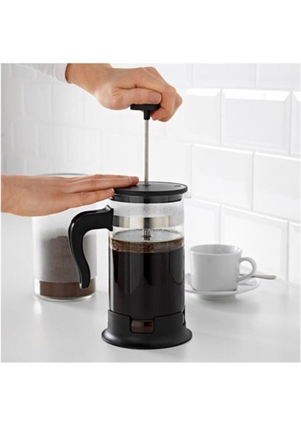Tekno Trust French Press 1 Lt Siyah Cam Çap: 10 Cm; Yükseklik: 22 cm