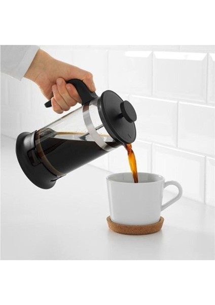 Tekno Trust French Press 1 Lt Siyah Cam Çap: 10 Cm; Yükseklik: 22 cm