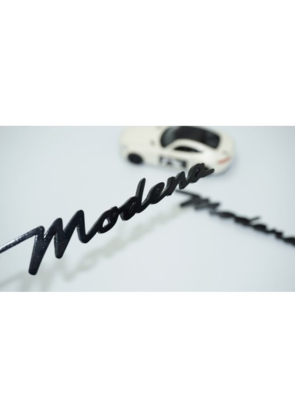 Maserati Modena Siyah Abs Çamurluk Yazı Logo Seti