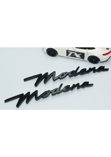 Maserati Modena Siyah Abs Çamurluk Yazı Logo Seti